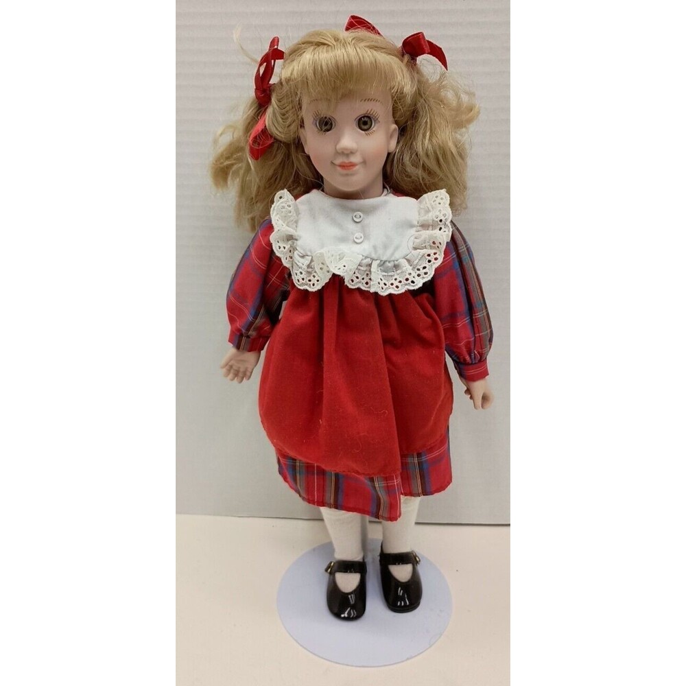 Vintage Antique 1995 Avon Tender Memories Porcelain Doll “First Day of School”